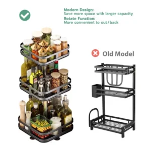 360 Rotatable Kitchen Spice Rack