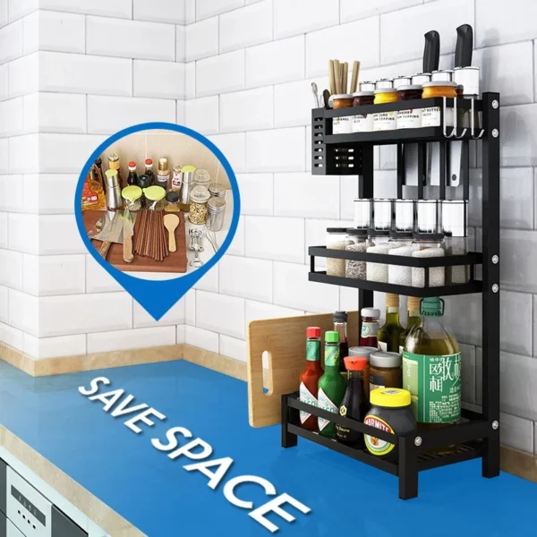 Stainless Steel Kitchen Spice Rack