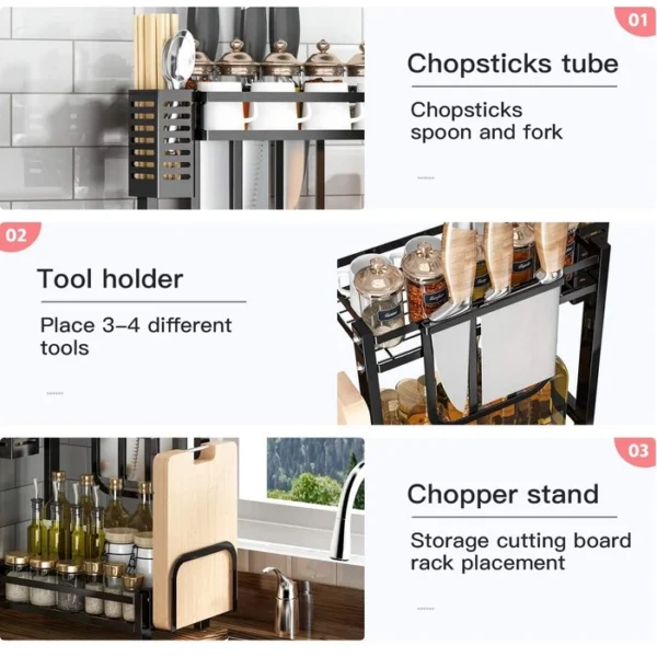 Stainless Steel Kitchen Spice Rack