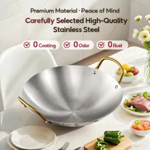 Watsuno Stainless Steel Wok