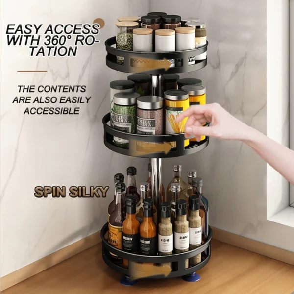 Random 360 Rotatable Kitchen Spice Rack