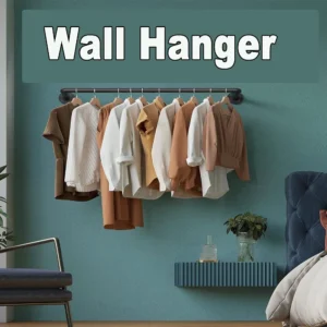 Heavy Duty Wall Clothes Rack