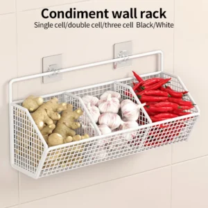 Random 3 Grid Kitchen Seasoning Rack