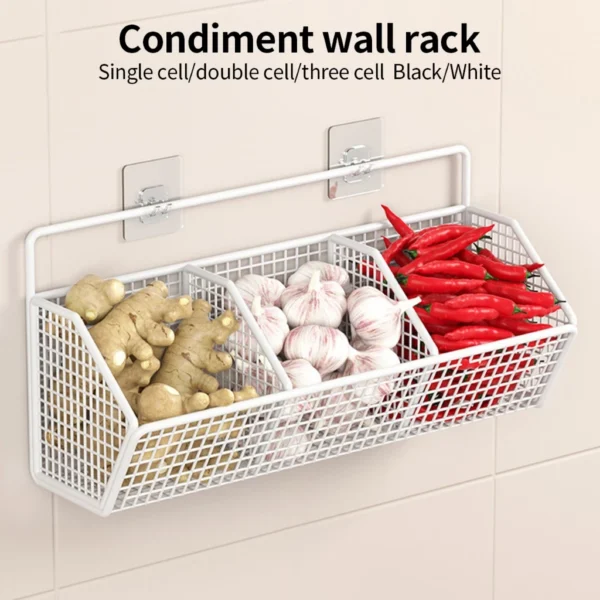 Random 3 Grid Kitchen Seasoning Rack