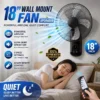 Wall Fan 45cm Remote Control