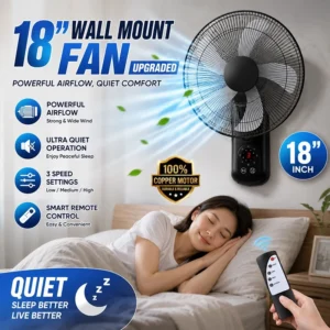 Wall Fan 45cm Remote Control