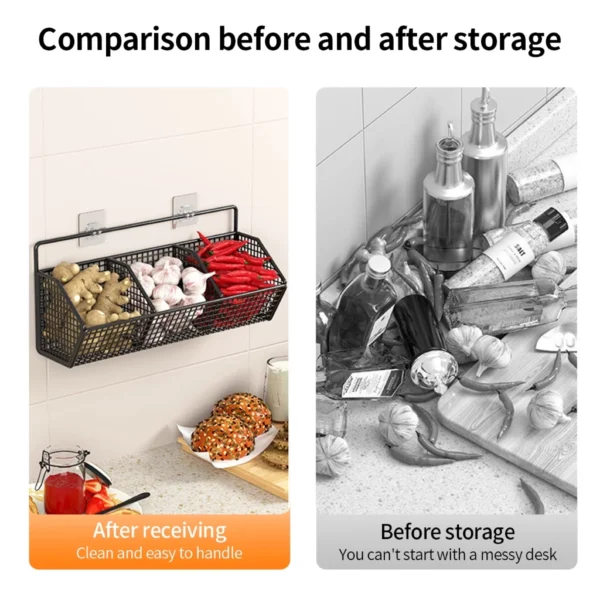 Random 3 Grid Kitchen Seasoning Rack