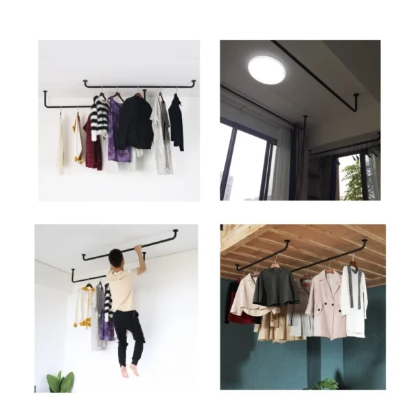 Heavy Duty Wall Clothes Rack